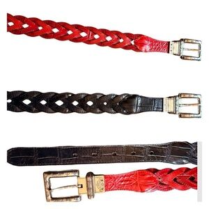 Vintage Brighton Reversible Belt – Black to Red